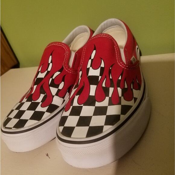 Vans Shoes - Vans Checkered Flame Shoes